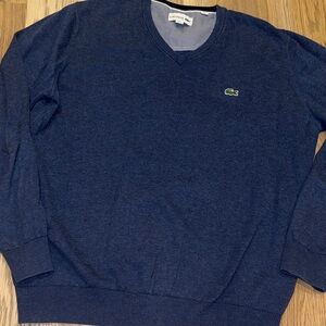 Lacoste Men's Deep Blue V-Neck Sweater
